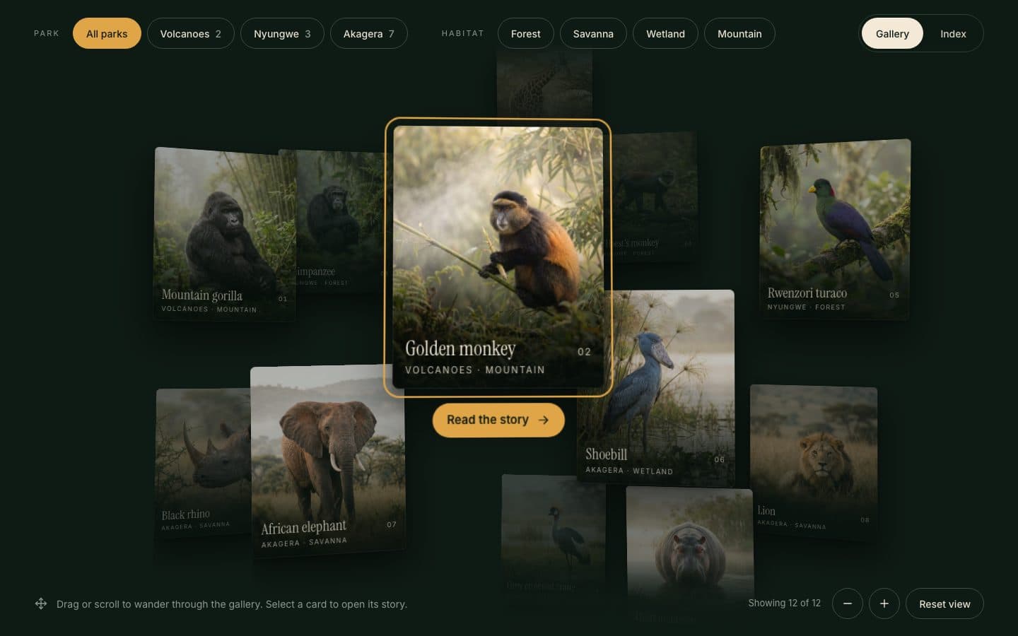 Ishyamba homepage