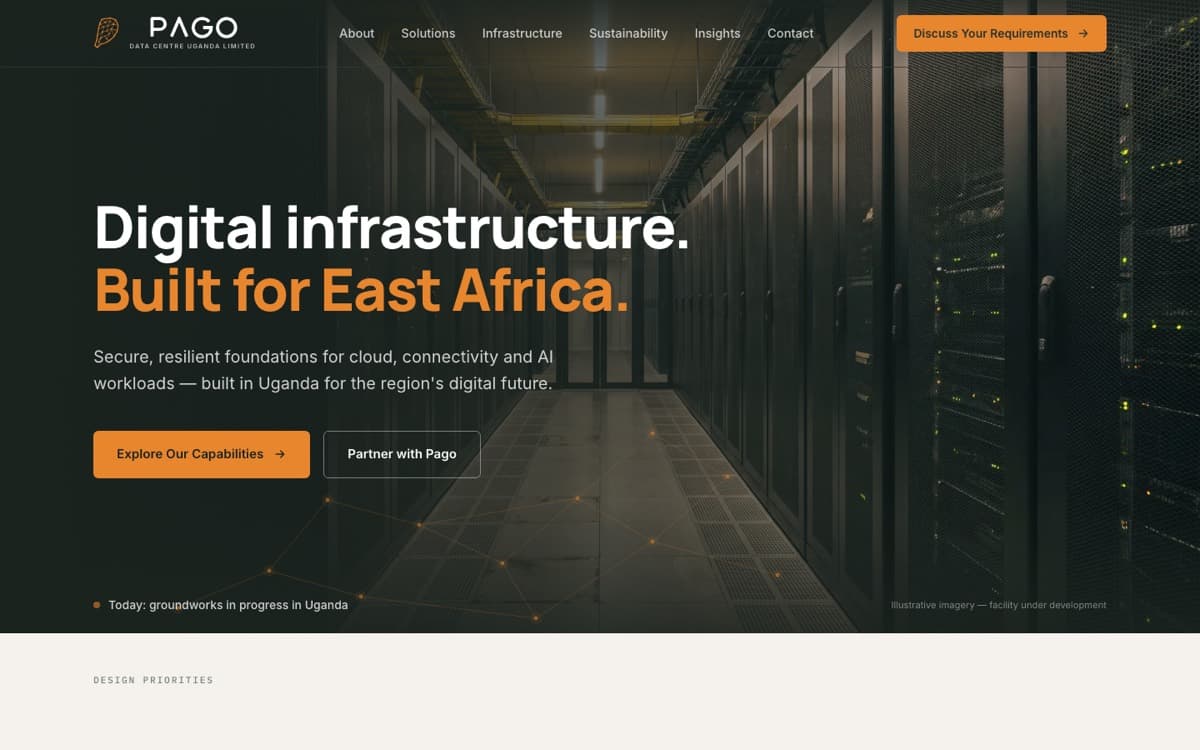 Pago Data Centre Uganda screenshot